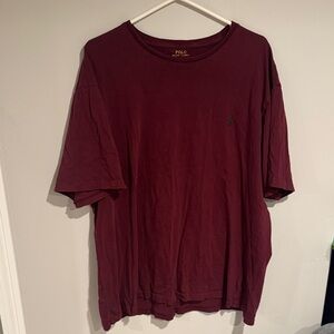 Polo by Ralph Lauren Men's Maroon Short Sleeve Tee